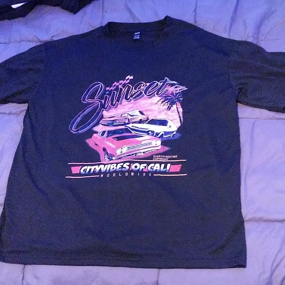 Sports car printed shirt